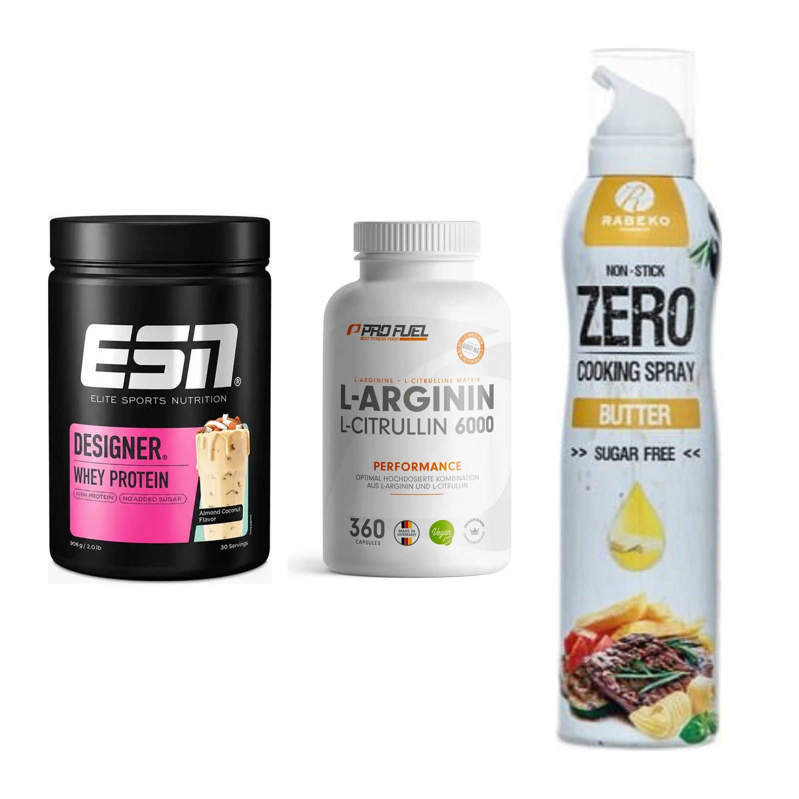 Definitionsphase-Set: ESN Designer + ProFuel L-Argi + Rabeko Zero – alle enthaltenen Artikel