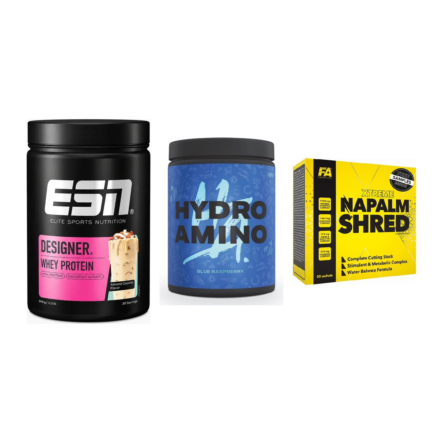 Definitionsphase-Set: ESN Designer + Nanosupps + FA Nutrition – alle enthaltenen Artikel