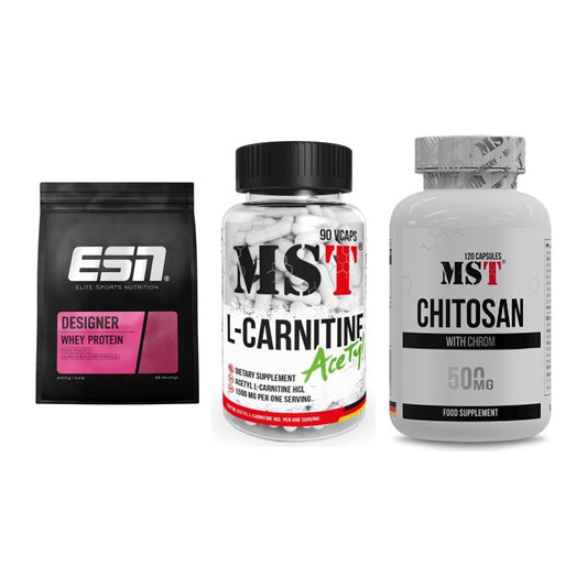 Definitionsphase-Set: ESN Designer + MST L-Carnitin + MST Chitosan – alle enthaltenen Artikel