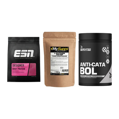 Definitionsphase-Set: ESN Designer + MySupps Glutam + Dedicated – alle enthaltenen Artikel