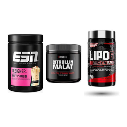 Definitionsphase-Set: ESN Designer + Sinob Core + Nutrex Lipo 6 – alle enthaltenen Artikel