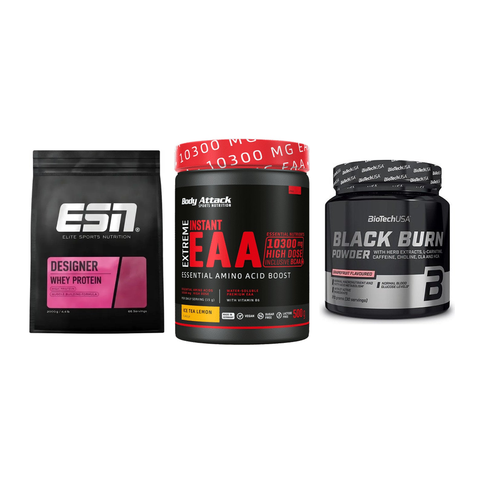 Definitionsphase-Set: ESN Designer + Body Attack + BioTech Black – alle enthaltenen Artikel
