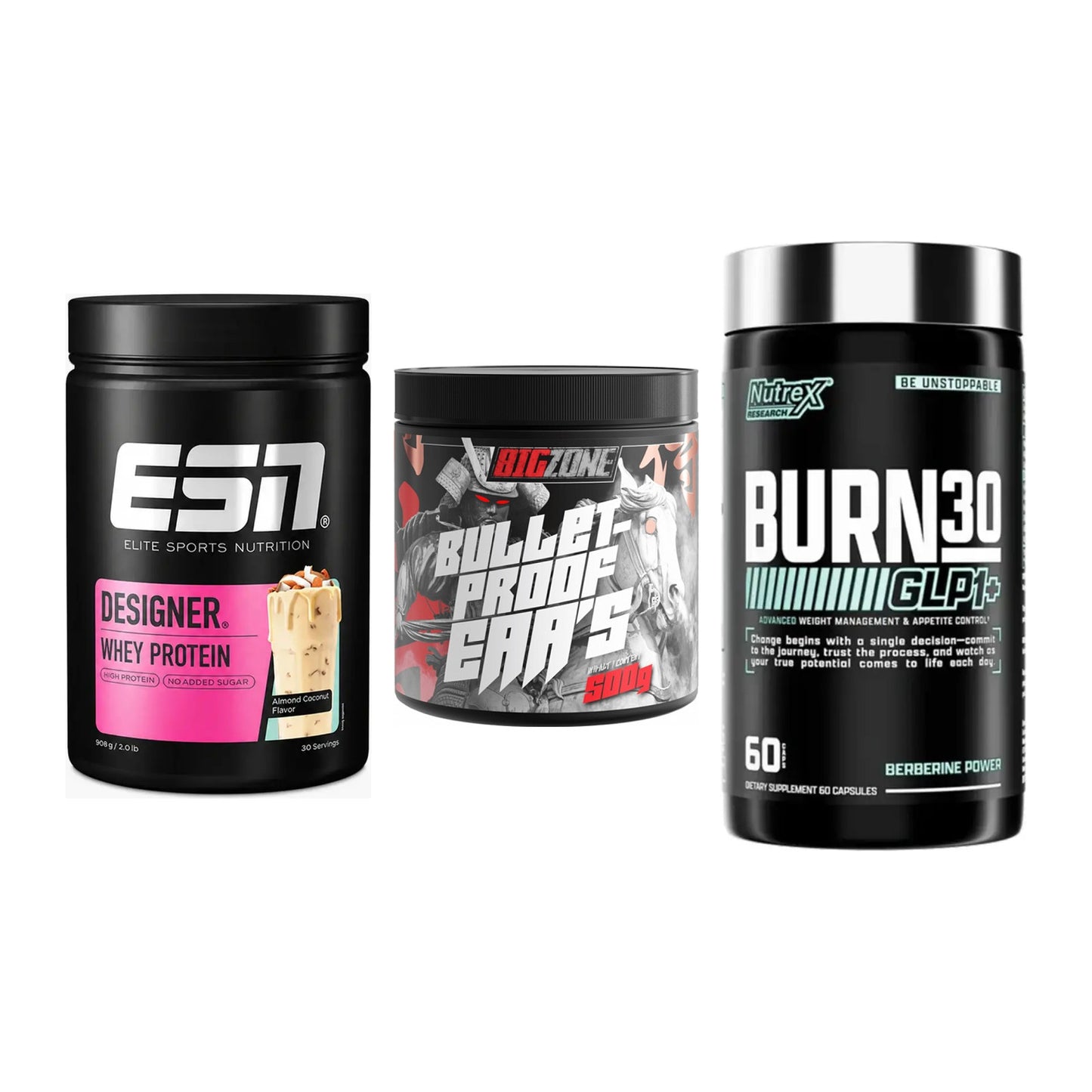 Definitionsphase-Set: ESN Designer + Big Zone + Nutrex Burn 30 – alle enthaltenen Artikel