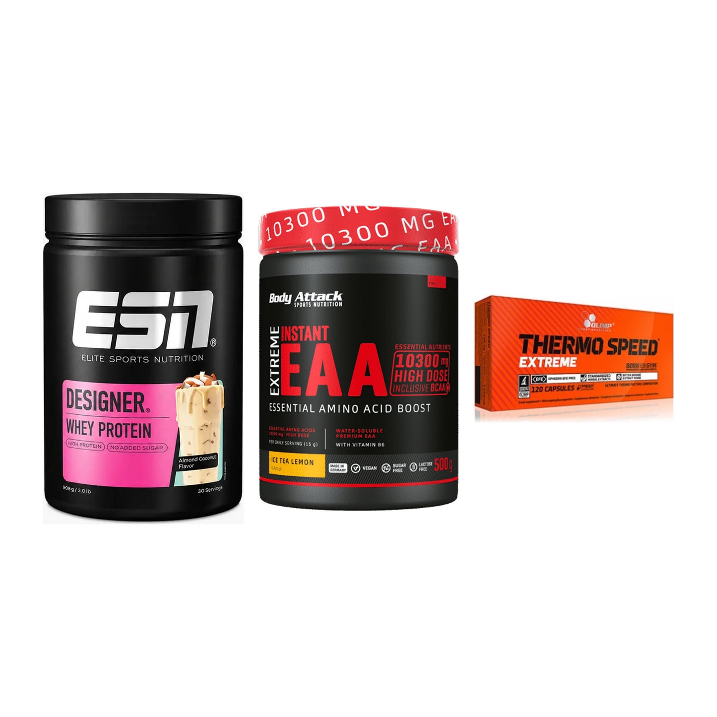 Definitionsphase-Set: ESN Designer + Body Attack + Olimp Thermo – alle enthaltenen Artikel