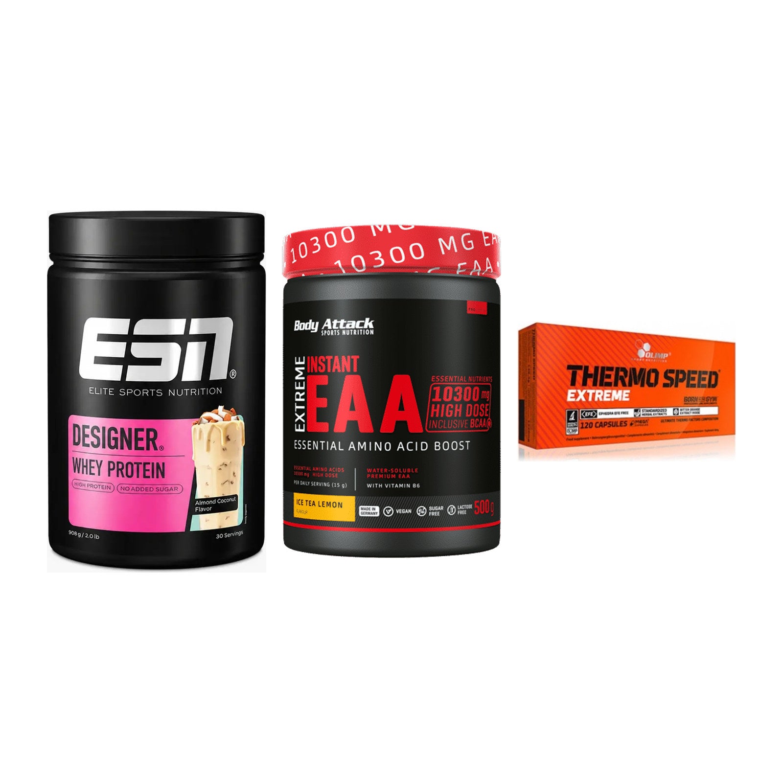 Definitionsphase-Set: ESN Designer + Body Attack + Olimp Thermo – alle enthaltenen Artikel