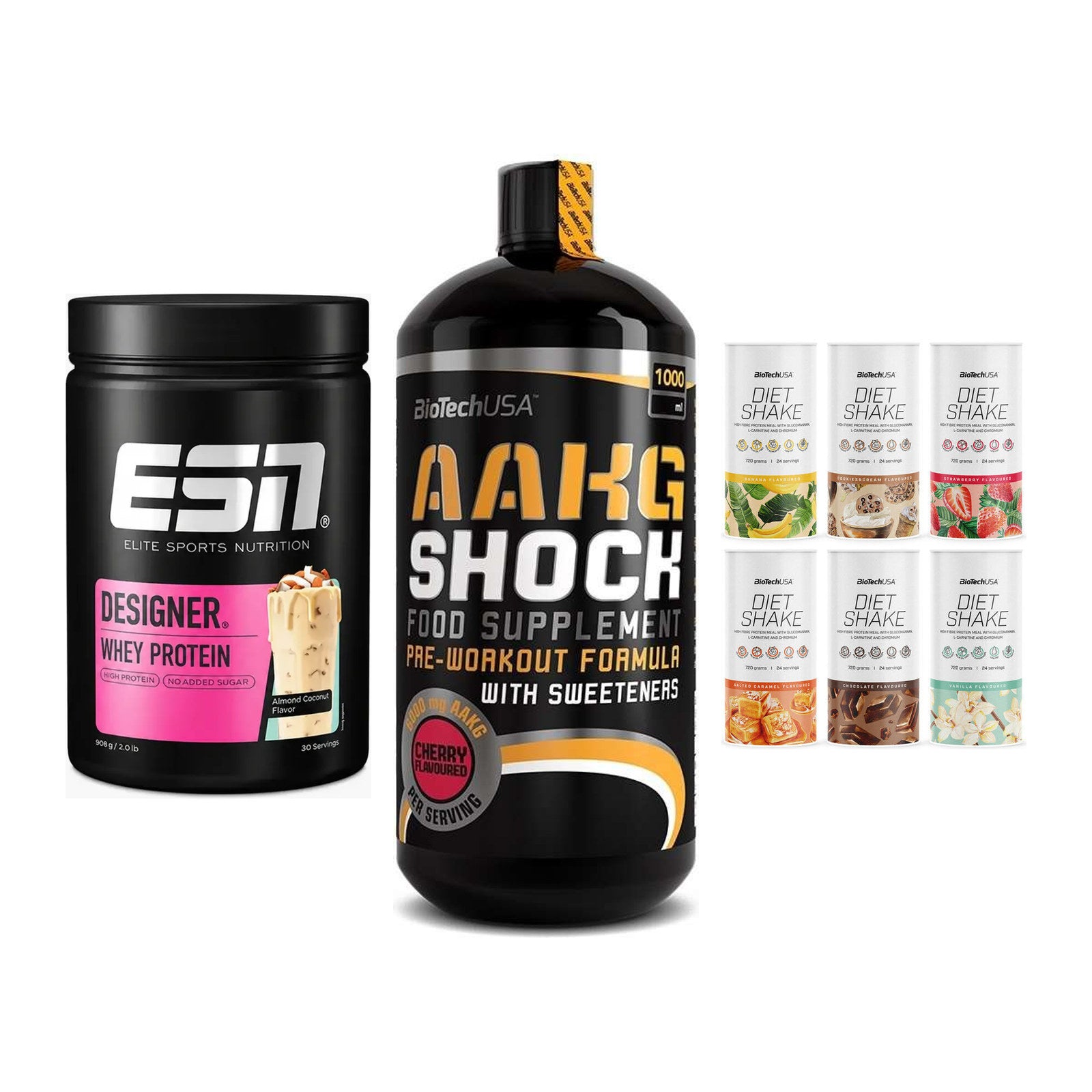 Definitionsphase-Set: ESN Designer + BioTech AAKG + BioTech Diet – alle enthaltenen Artikel