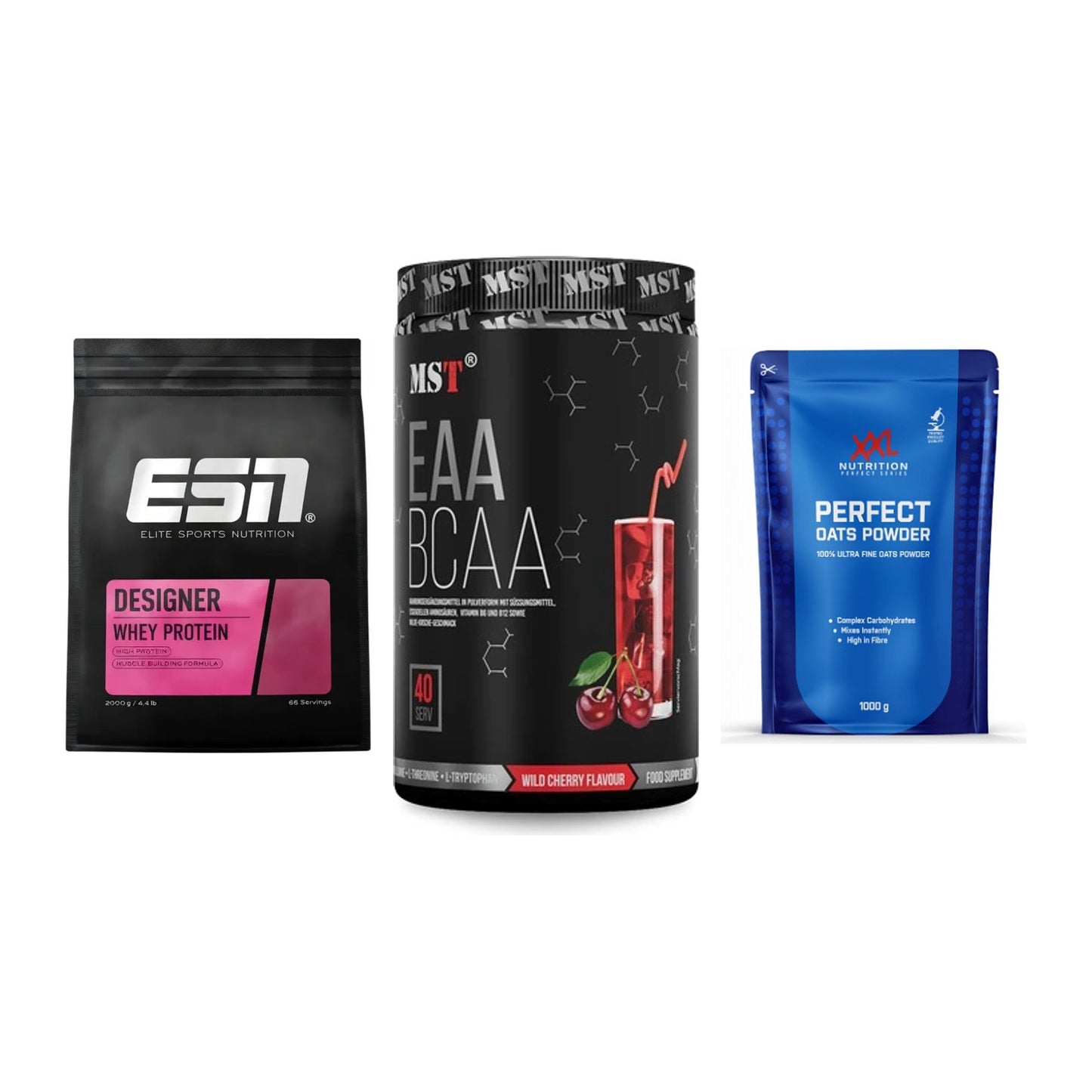 Definitionsphase-Set: ESN Designer + MST EAA & BCAA + XXL Nutrition – alle enthaltenen Artikel