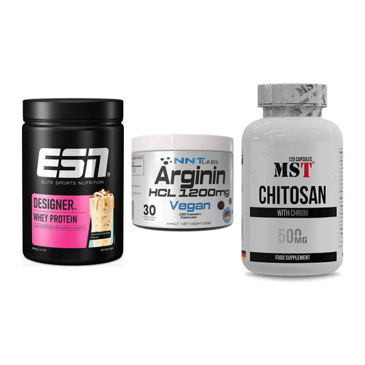 Definitionsphase-Set: ESN Designer + NNT Arginin + MST Chitosan – alle enthaltenen Artikel
