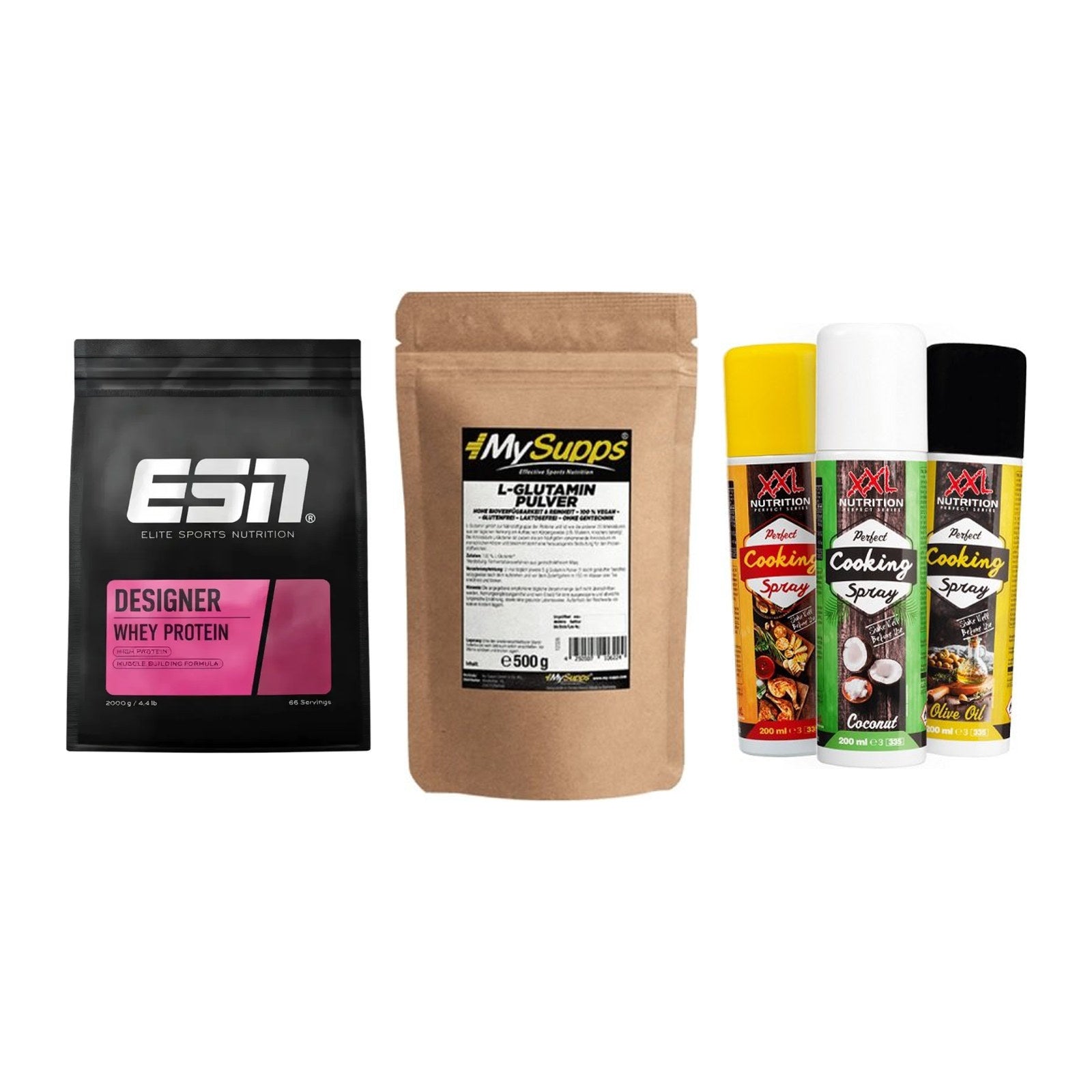 Definitionsphase-Set: ESN Designer + MySupps Glutam + XXL Nutrition – alle enthaltenen Artikel