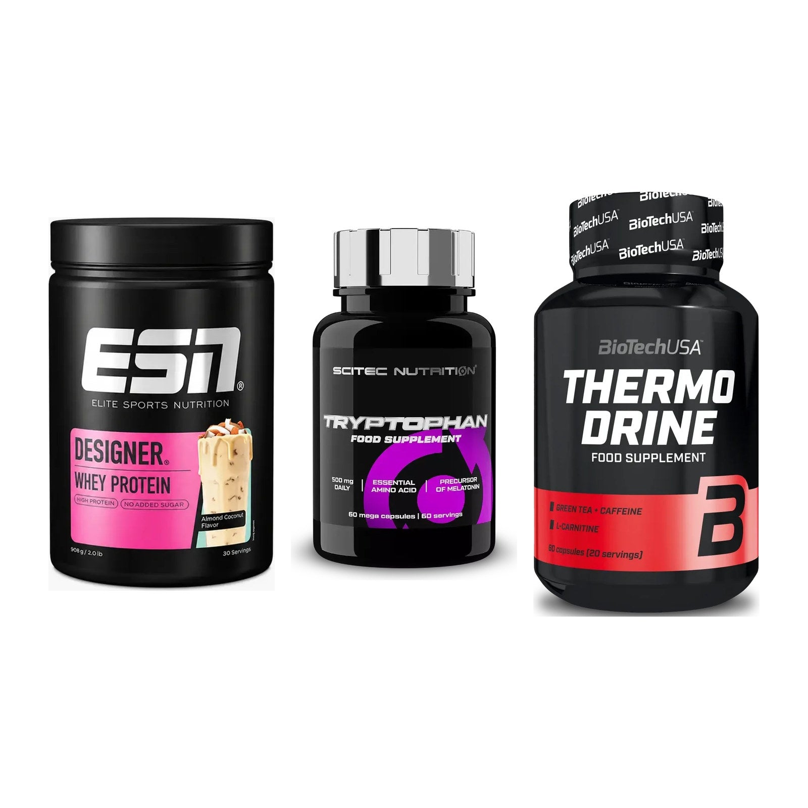 Definitionsphase-Set: ESN Designer + Scitec Tryptop + BioTech Thermo – alle enthaltenen Artikel