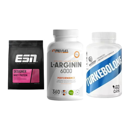 Definitionsphase-Set: ESN Designer + ProFuel L-Argi + Swedish Supple – alle enthaltenen Artikel
