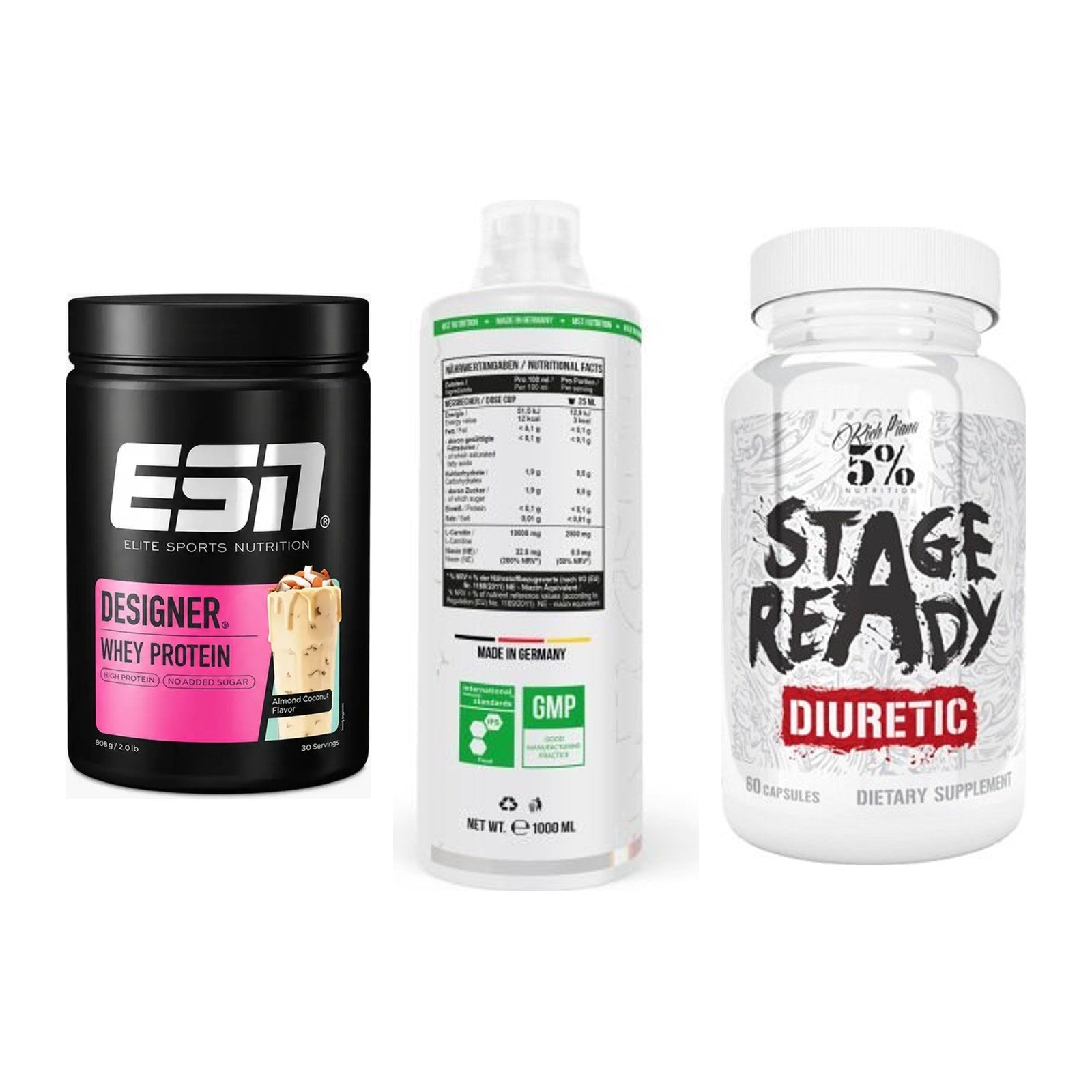 Definitionsphase-Set: ESN Designer + MST L-Carnitin + 5% Nutrition – alle enthaltenen Artikel