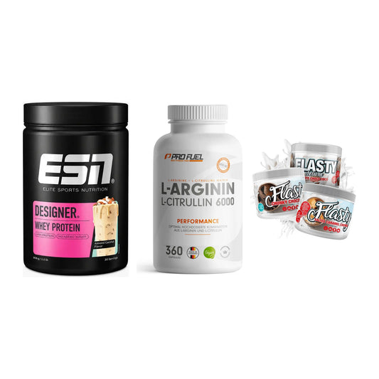 Definitionsphase-Set: ESN Designer + ProFuel L-Argi + Sinob Flasty – alle enthaltenen Artikel
