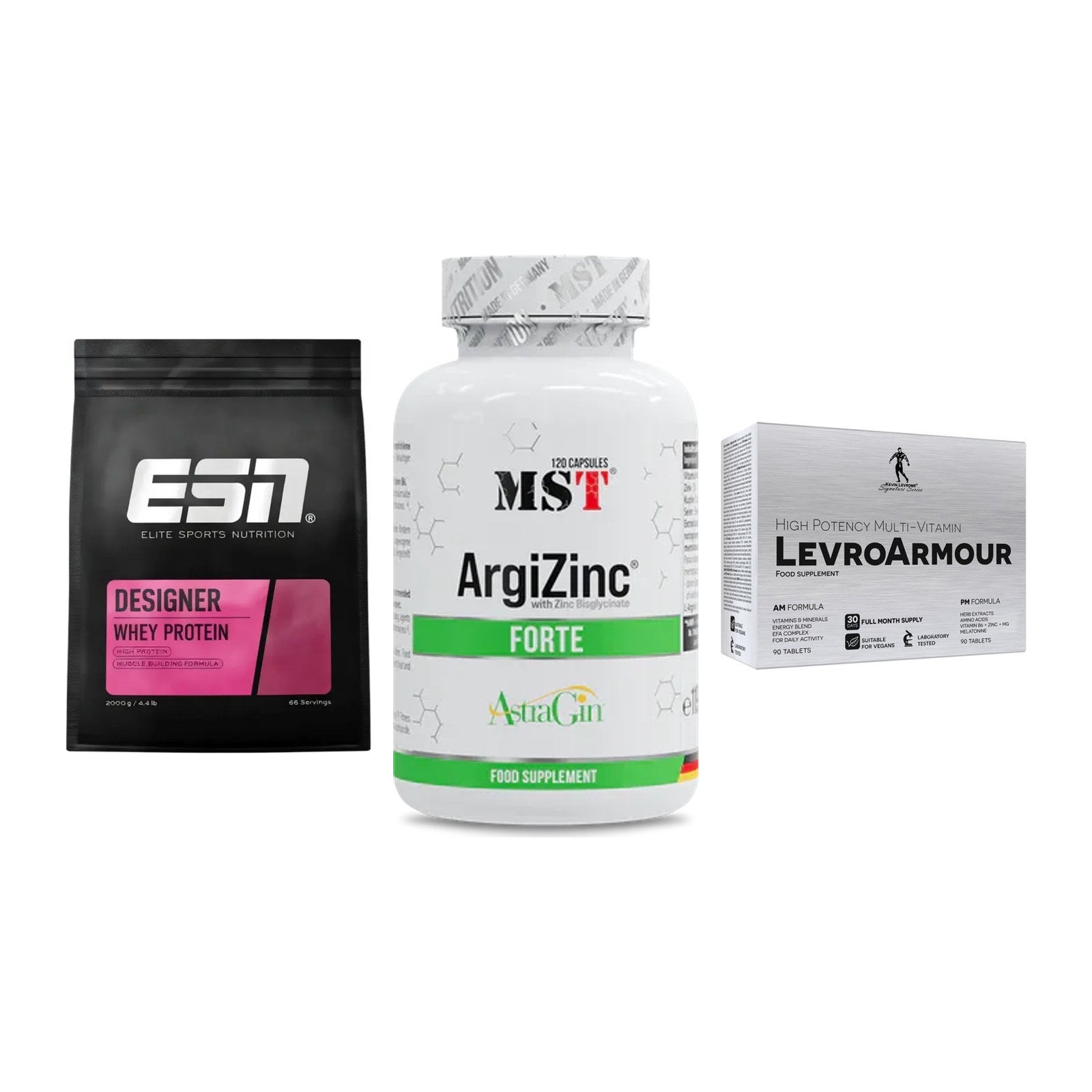 Definitionsphase-Set: ESN Designer + MST ArgiZinc + Kevin Levrone – alle enthaltenen Artikel