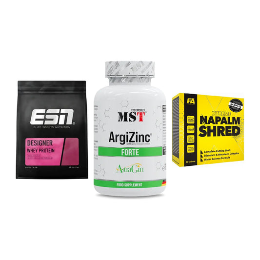 Definitionsphase-Set: ESN Designer + MST ArgiZinc + FA Nutrition – alle enthaltenen Artikel
