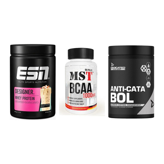 Definitionsphase-Set: ESN Designer + MST BCAA 1000 + Dedicated – alle enthaltenen Artikel