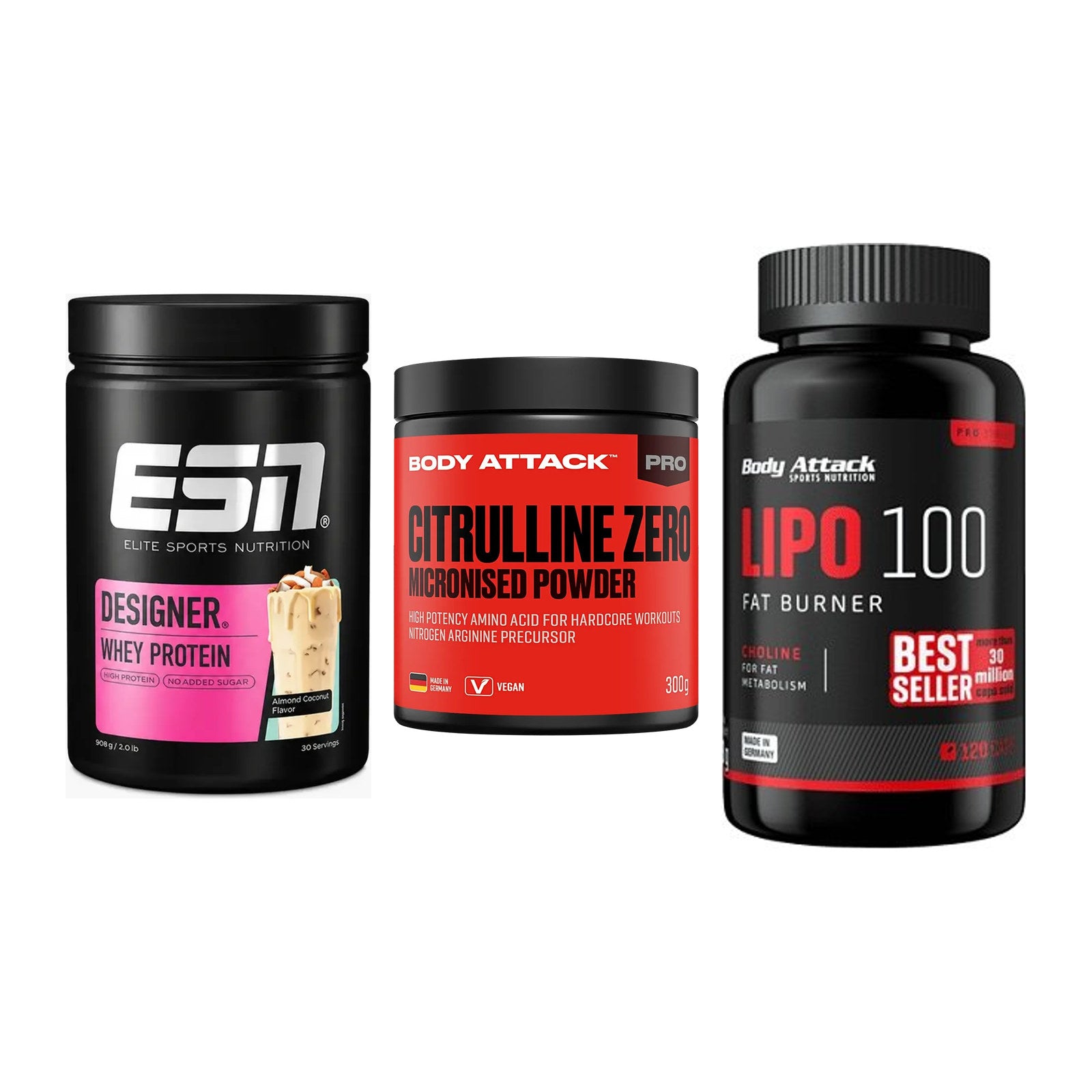 Definitionsphase-Set: ESN Designer + Body Attack 100 + 1 weitere – alle enthaltenen Artikel