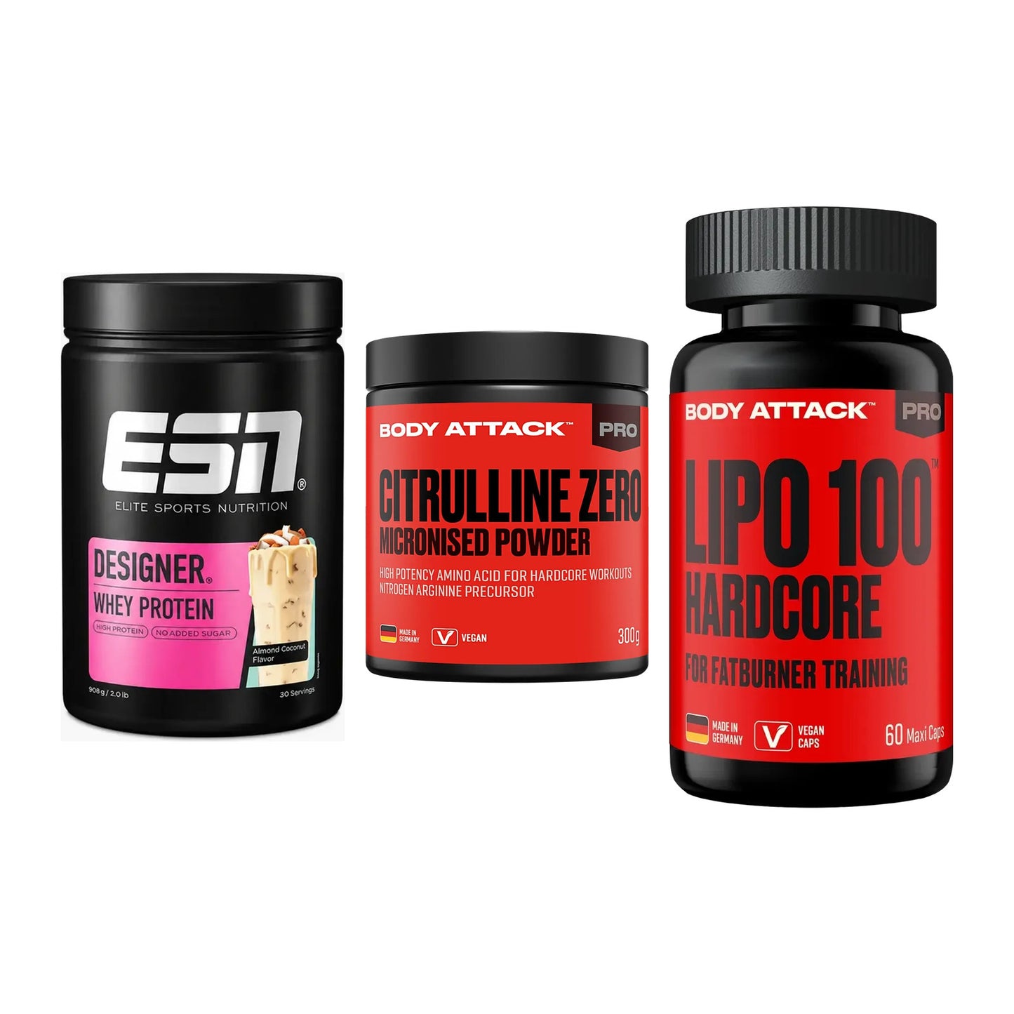 Definitionsphase-Set: ESN Designer + Body Attack 100 + 1 weitere – alle enthaltenen Artikel