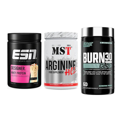 Definitionsphase-Set: ESN Designer + MST Arginine + Nutrex Burn 30 – alle enthaltenen Artikel