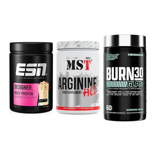 Definitionsphase-Set: ESN Designer + MST Arginine + Nutrex Burn 30 – alle enthaltenen Artikel
