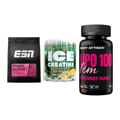 Definitionsphase-Set: ESN Designer + FA Nutrition + Body Attack – alle enthaltenen Artikel