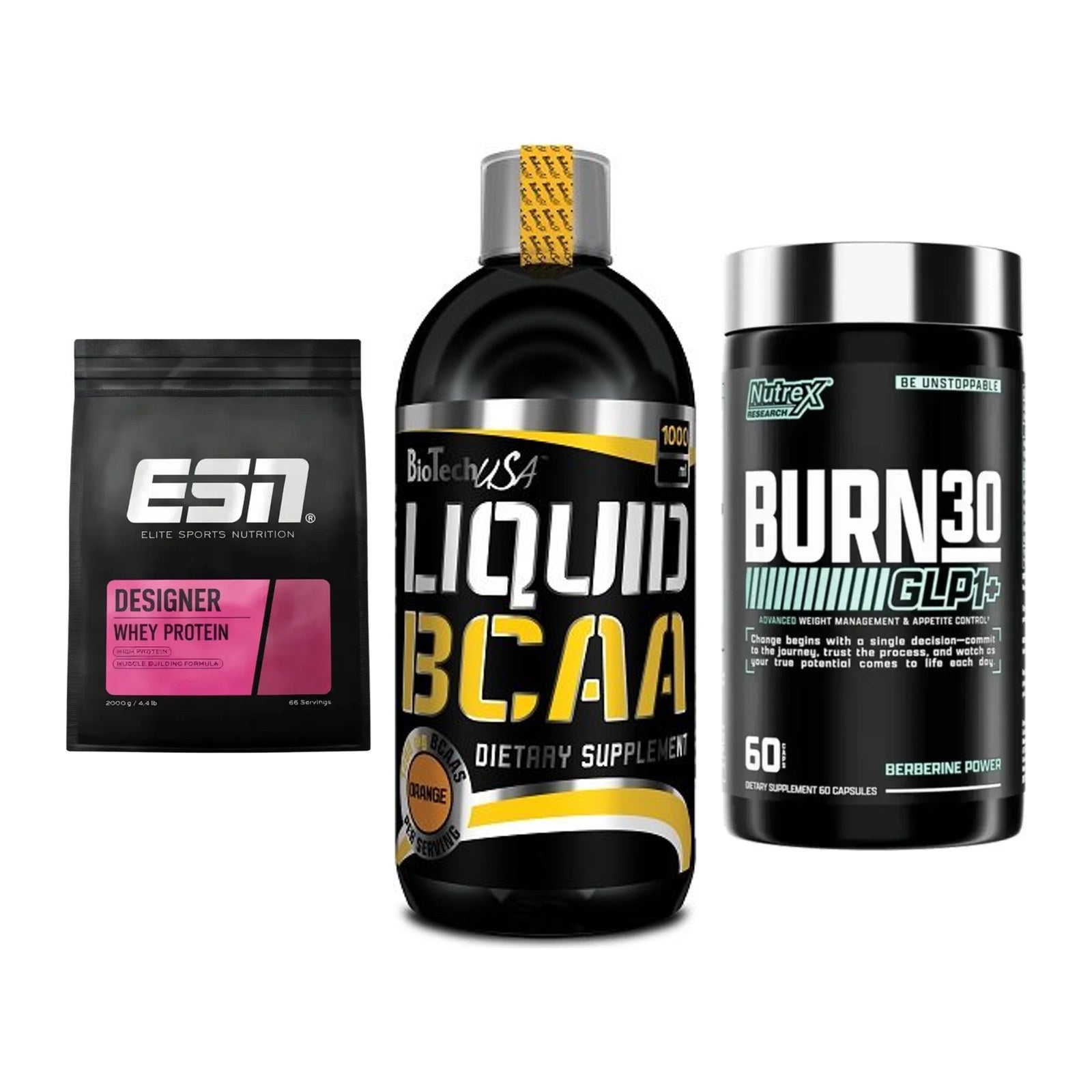 Definitionsphase-Set: ESN Designer + BioTech Liquid + Nutrex Burn 30 – alle enthaltenen Artikel