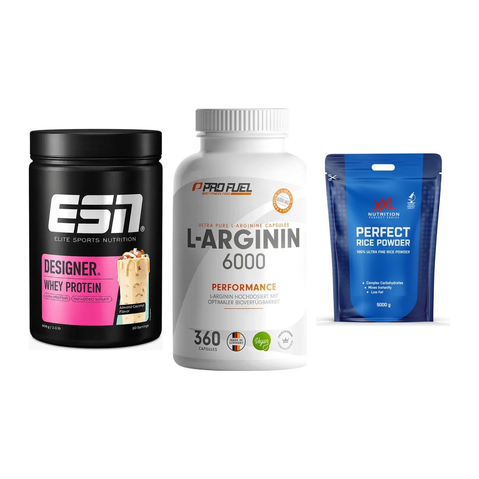 Definitionsphase-Set: ESN Designer + ProFuel L-Argi + XXL Nutrition – alle enthaltenen Artikel