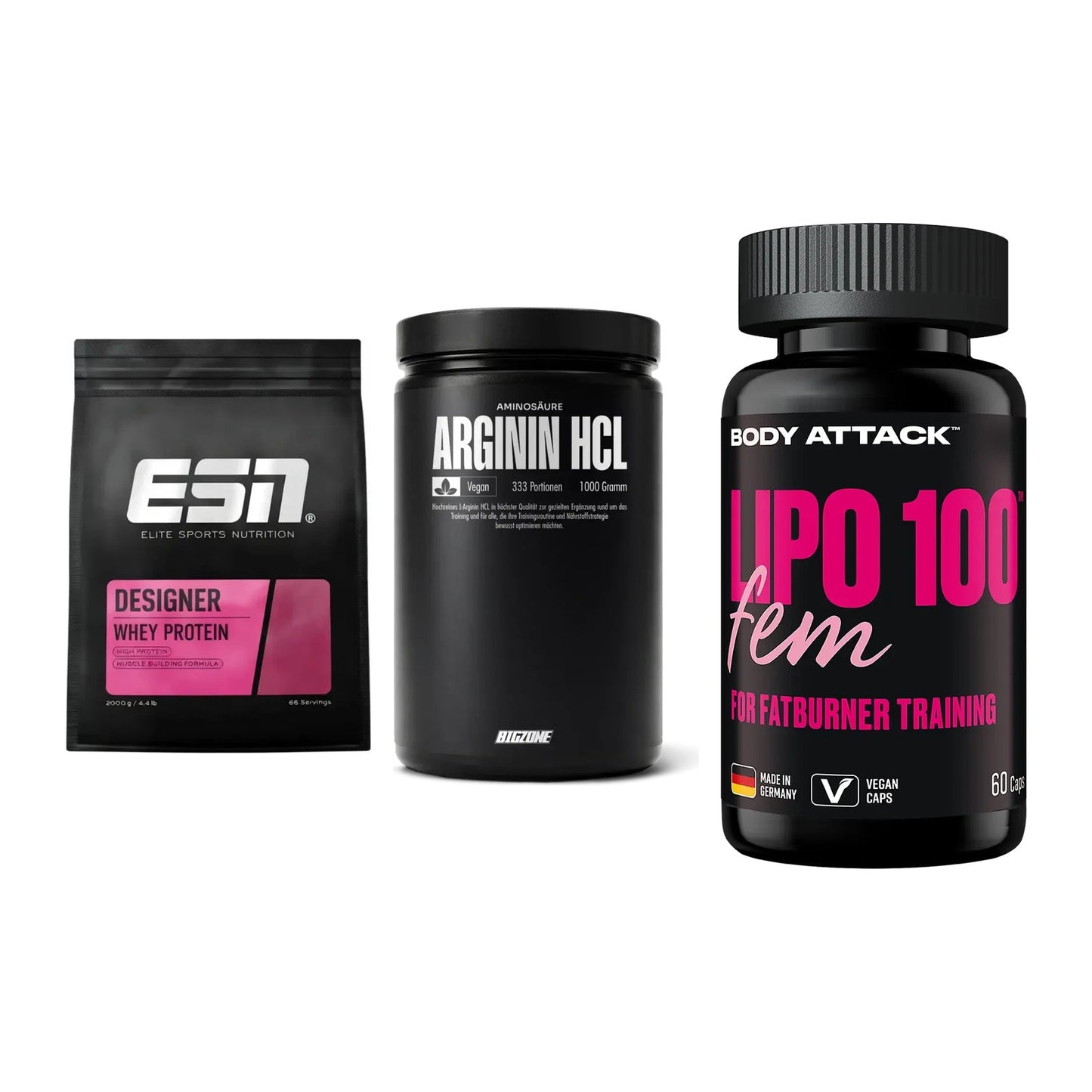 Definitionsphase-Set: ESN Designer + Big Zone + Body Attack – alle enthaltenen Artikel