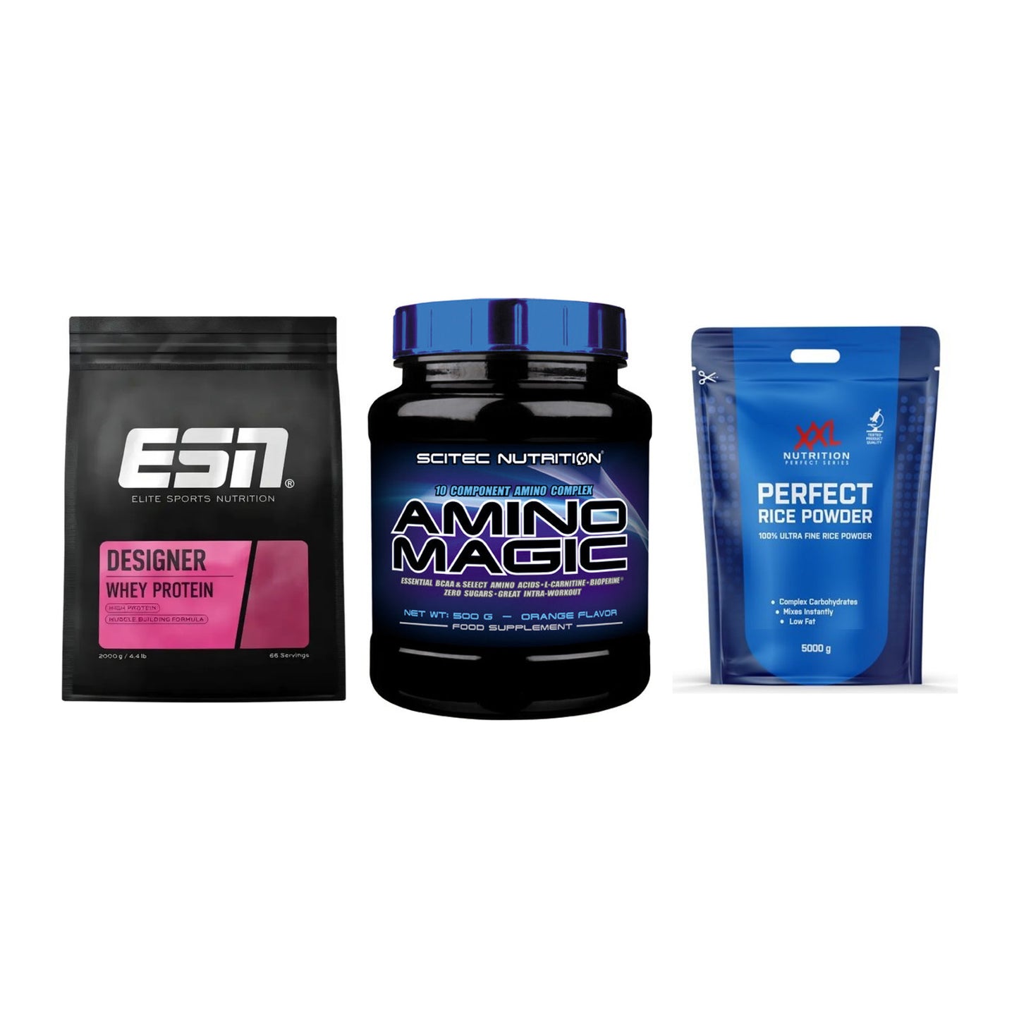 Definitionsphase-Set: ESN Designer + Scitec Amino + XXL Nutrition – alle enthaltenen Artikel