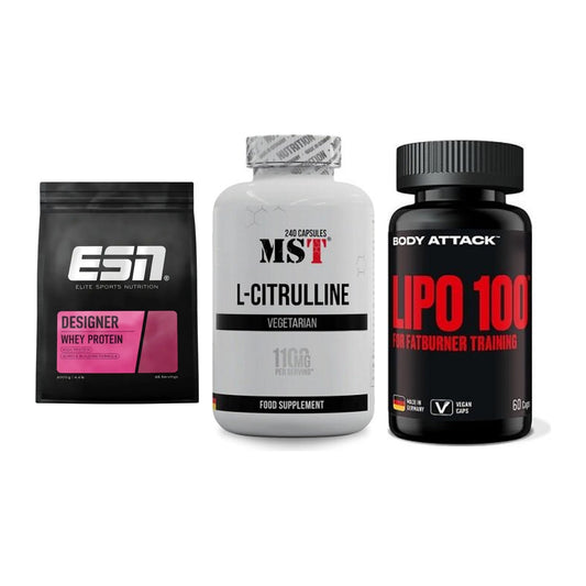 Definitionsphase-Set: ESN Designer + MST Citrulline + Body Attack – alle enthaltenen Artikel