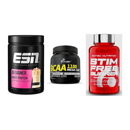 Definitionsphase-Set: ESN Designer + Olimp BCAA + Scitec Stim – alle enthaltenen Artikel