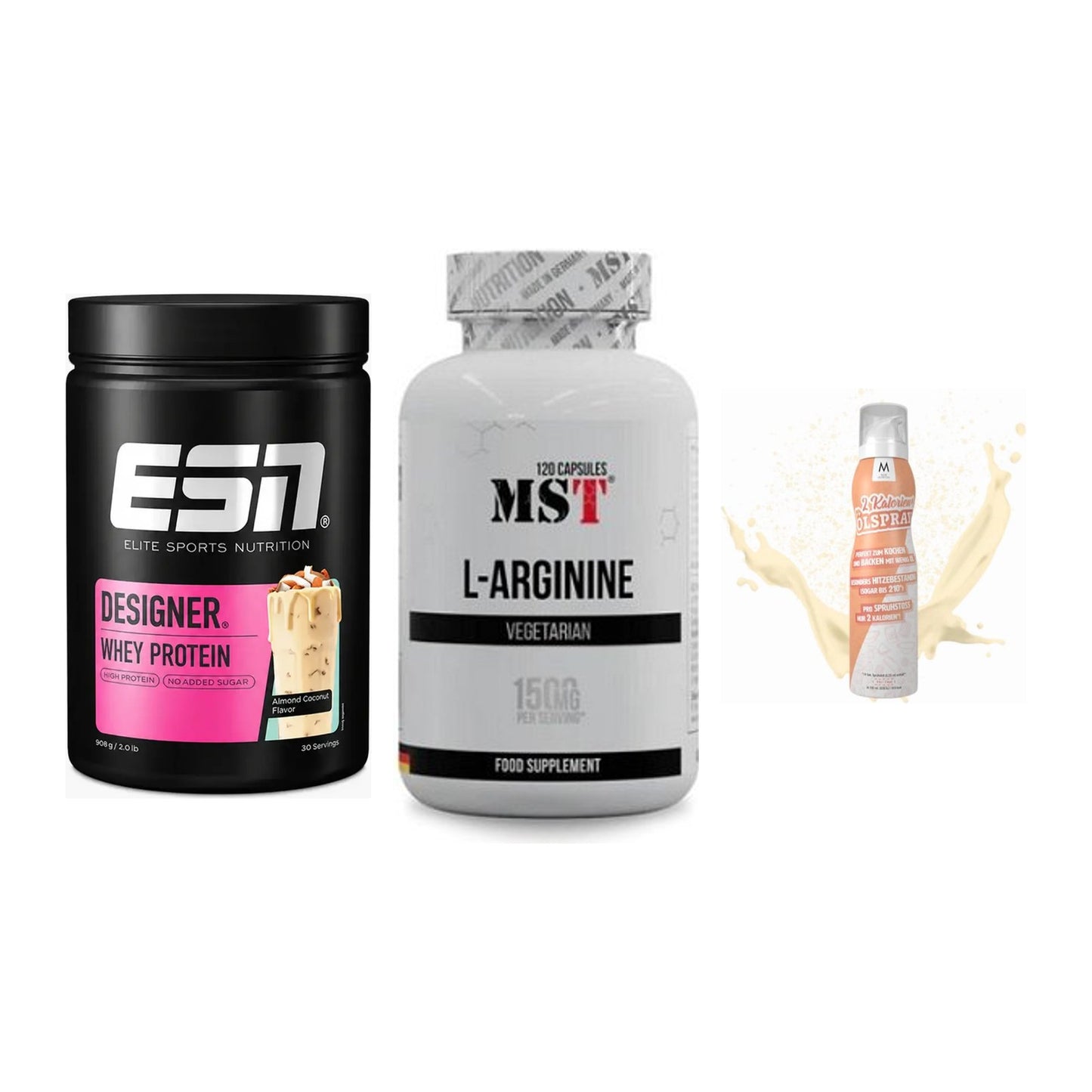 Definitionsphase-Set: ESN Designer + MST L-Arginine + More Nutrition – alle enthaltenen Artikel