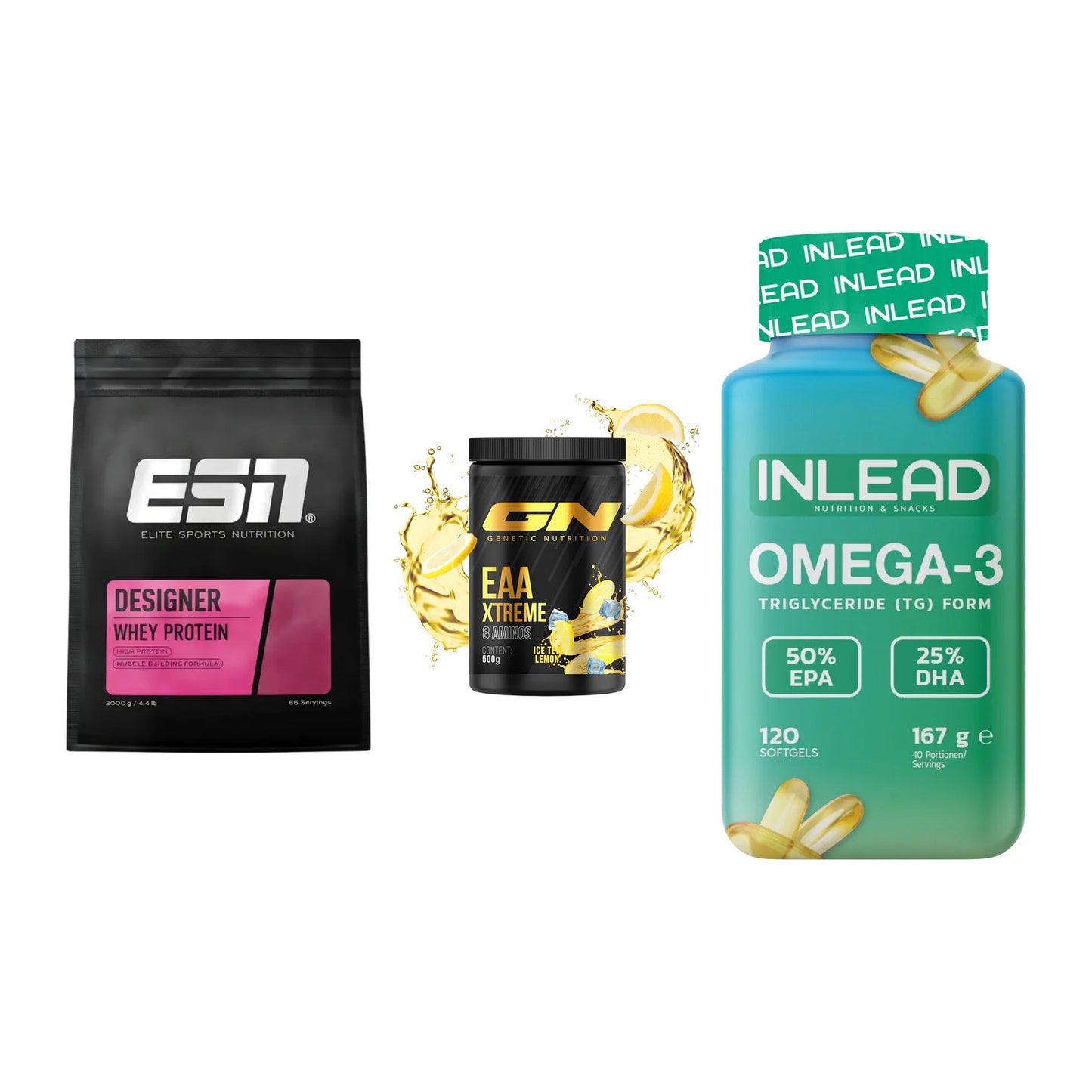 Definitionsphase-Set: ESN Designer + GN EAA Xtreme + INLEAD Omega-3 – alle enthaltenen Artikel