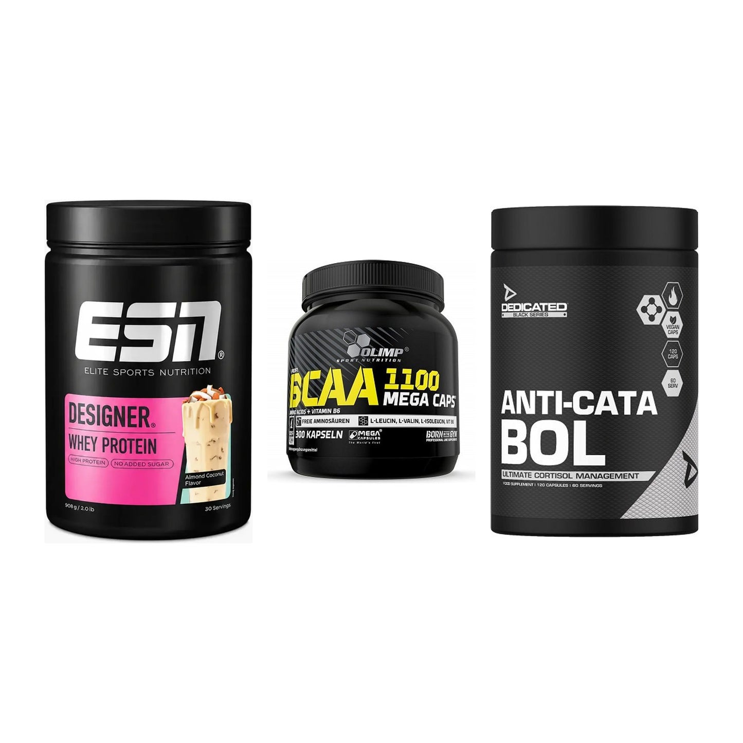 Definitionsphase-Set: ESN Designer + Olimp BCAA + Dedicated – alle enthaltenen Artikel