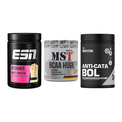 Definitionsphase-Set: ESN Designer + MST BCAA Huge + Dedicated – alle enthaltenen Artikel