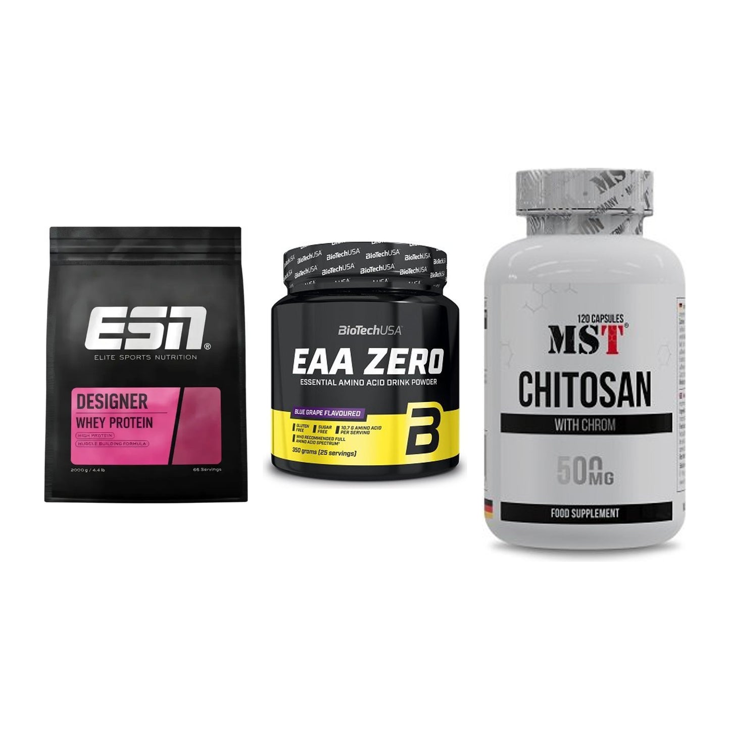 Definitionsphase-Set: ESN Designer + BioTech EAA + MST Chitosan – alle enthaltenen Artikel