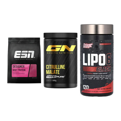Definitionsphase-Set: ESN Designer + GN Citrulline + Nutrex Lipo 6 – alle enthaltenen Artikel
