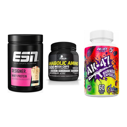 Definitionsphase-Set: ESN Designer + Olimp Anabolic + AK47 Labs – alle enthaltenen Artikel