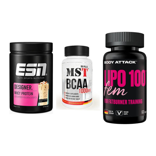 Definitionsphase-Set: ESN Designer + MST BCAA 1000 + Body Attack – alle enthaltenen Artikel