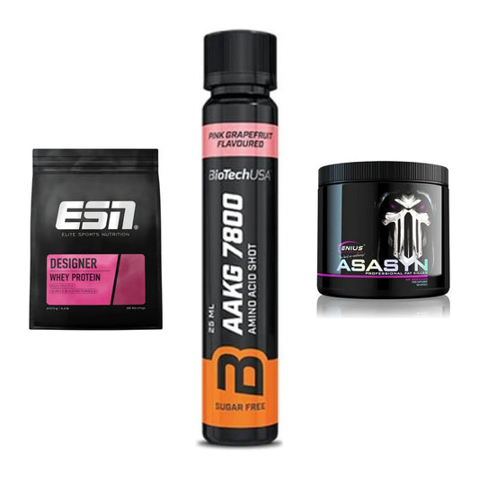 Definitionsphase-Set: ESN Designer + BioTech AAKG + Genius Nutriti – alle enthaltenen Artikel