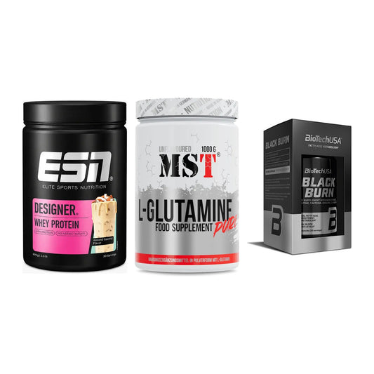 Definitionsphase-Set: ESN Designer + MST Glutamine + BioTech Black – alle enthaltenen Artikel