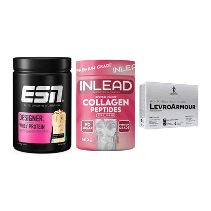 Definitionsphase-Set: ESN Designer + INLEAD Collage + Kevin Levrone – alle enthaltenen Artikel