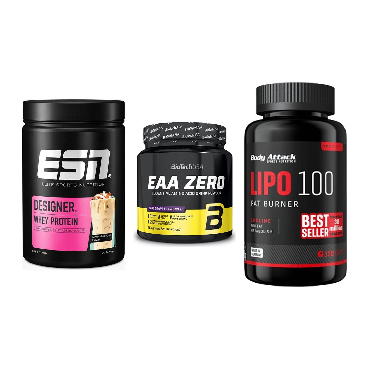 Definitionsphase-Set: ESN Designer + BioTech EAA + Body Attack – alle enthaltenen Artikel