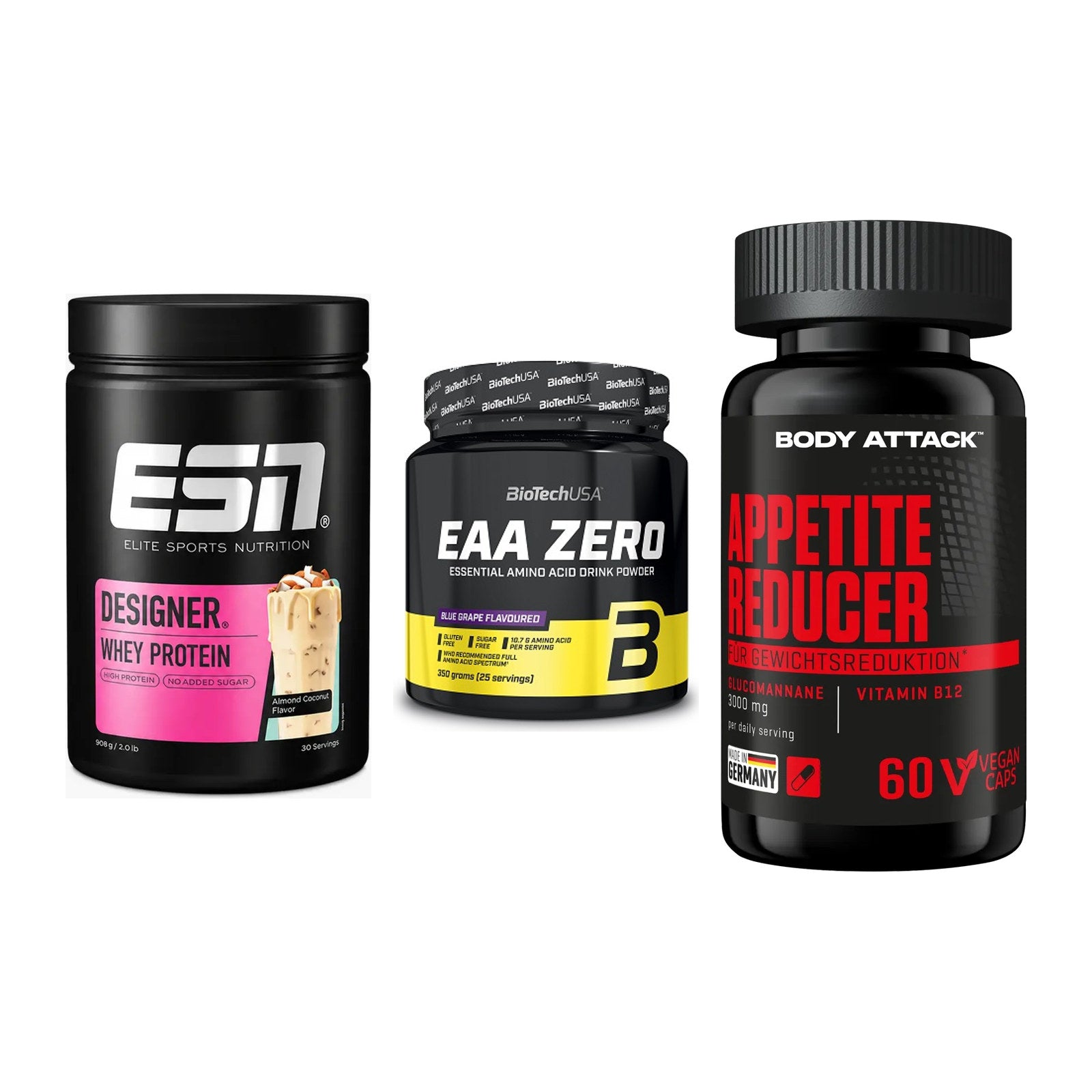 Definitionsphase-Set: ESN Designer + BioTech EAA + Body Attack – alle enthaltenen Artikel