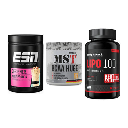 Definitionsphase-Set: ESN Designer + MST BCAA Huge + Body Attack – alle enthaltenen Artikel