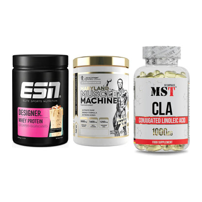 Definitionsphase-Set: ESN Designer + Kevin Levrone + MST CLA 1000mg – alle enthaltenen Artikel