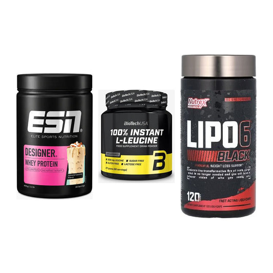 Definitionsphase-Set: ESN Designer + BioTech 100% + Nutrex Lipo 6 – alle enthaltenen Artikel