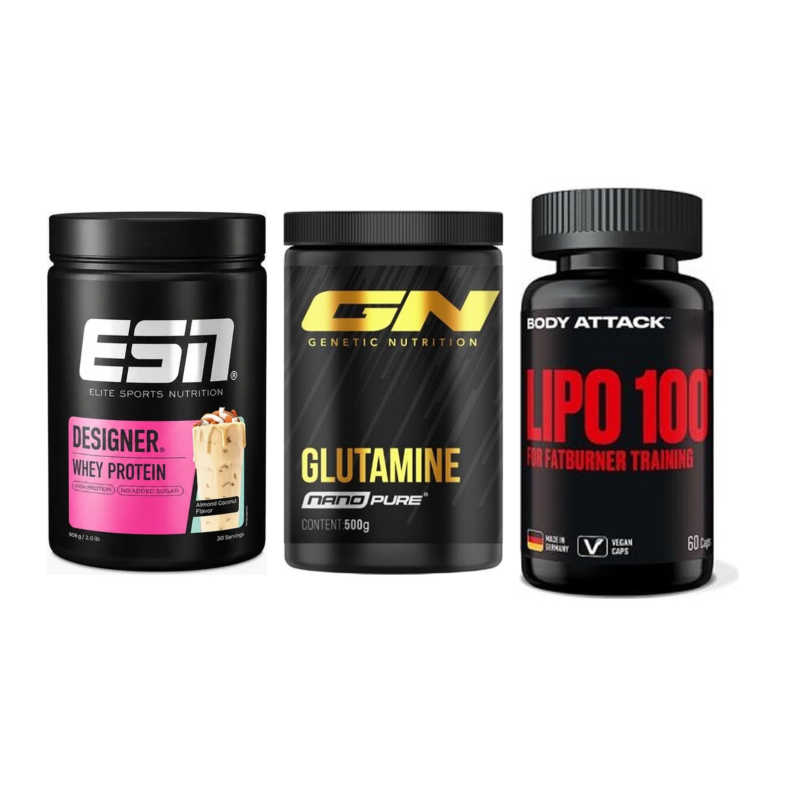 Definitionsphase-Set: ESN Designer + GN Nano Pure + Body Attack – alle enthaltenen Artikel