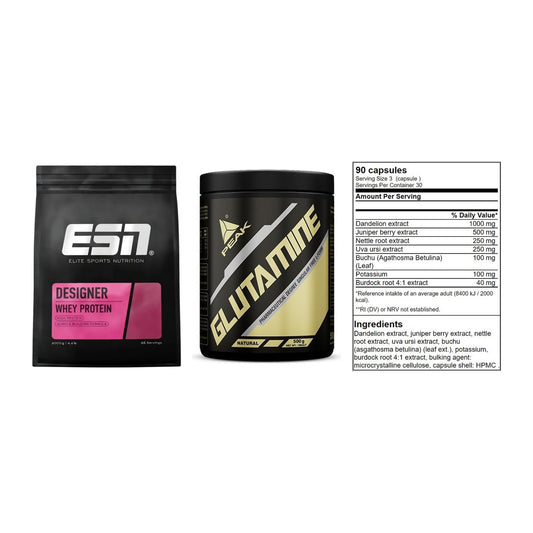 Definitionsphase-Set: ESN Designer + Peak Glutamin + GN Shred Cuts – alle enthaltenen Artikel