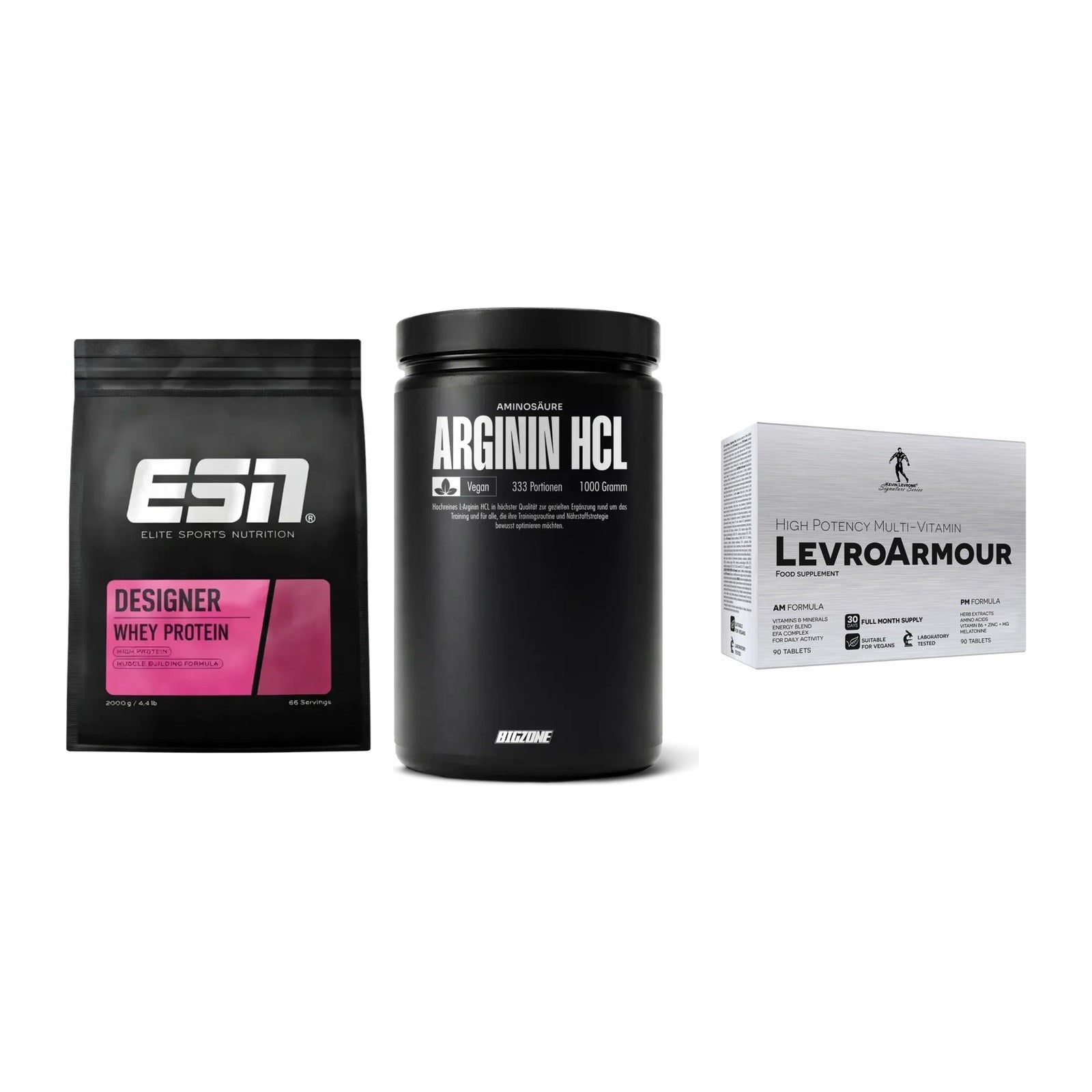 Definitionsphase-Set: ESN Designer + Big Zone + Kevin Levrone – alle enthaltenen Artikel